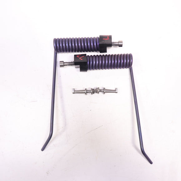 Used Carbon Sled Titanium Ice Scratchers With Bolt On Titanium Hangers