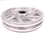 Like New ITEK Raw Aluminum Rear Axle Wheels 7.25" Pair for Polaris