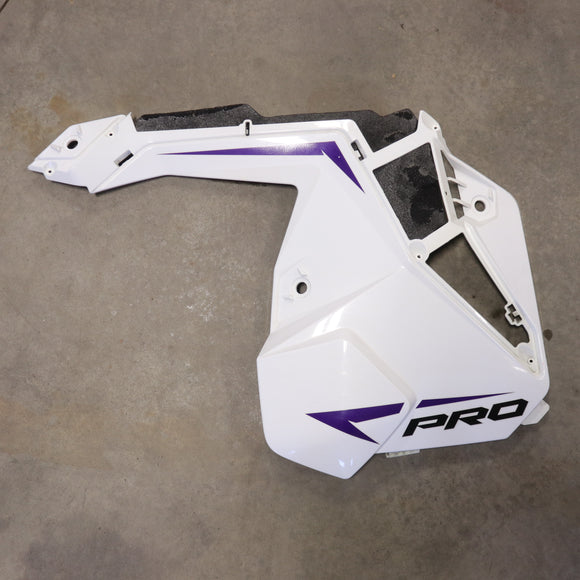 USED 2022+ Polaris Matryx Left Side Panel (White Lightning) -  5456420-599