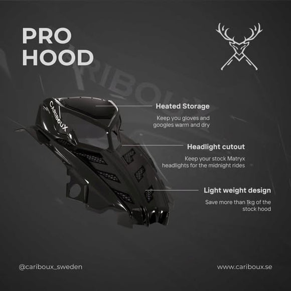 CaribouX Polaris Matryx Lightweight Hood – PRO (Use Factory Headlight)
