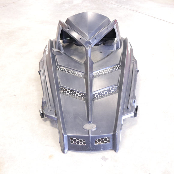 Damaged/Repaired 2011+ Polaris Pro ride Hood (Matte Black) - 5437509-070