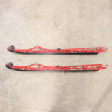 USED 2016-2020 Polaris PRO Set of Rails Red 163 3.0 Pitch - 1543529-293, 782-3
