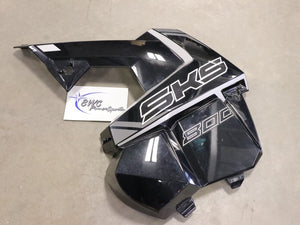 USED 2015-2022 Polaris Axys SKS Left Side Panel (Pearl Black) - 5451230-666