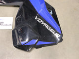 USED Polaris Matryx Chassis Left Side Panel (Black / Zenith Blue) -  5456420-266