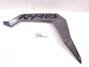 USED Polaris Matryx RMK/Khaos Left Side Panel Trim (Matte Titanium) - 5458735-632