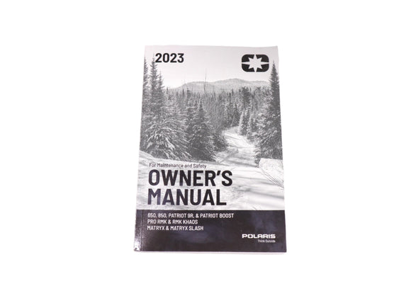 2023 Polaris Matryx Slash RMK 650 850 9R Snowmobile Owners Manual - 9940799