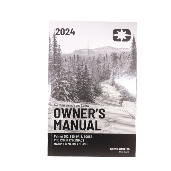 2024 Polaris Matryx Slash RMK 650 850 9R Snowmobile Owners Manual - 9941267