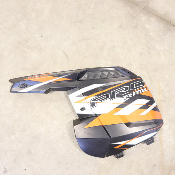 Damaged 2011-2015 Polaris PRO RMK Left Side Panel (Matte Black) - 5437492-464 - 5437492