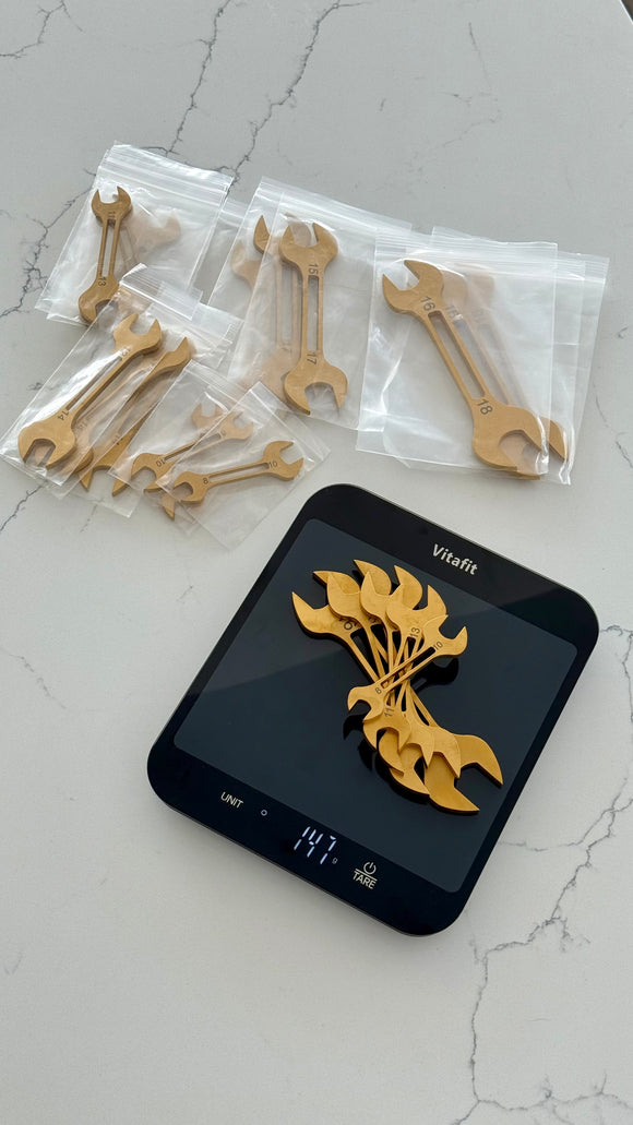 Slayer Titanium Featherweight 5pc Wrench Set Only 147 Grams!