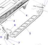 NEW OEM 2022 + Polaris Matryx Left Foot Rest Running Board with Support (Gloss Black) - 1026039-067 Chassis