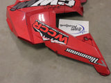 USED 2015-2021 Polaris AXYS Chassis Left Side Panel (Sunset Red) Body Parts