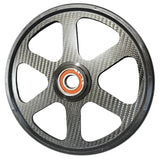 Carbon Sled 8" Carbon Fiber Spoked Wheel (20mm Bearing)