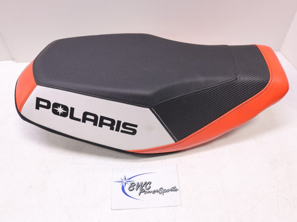 USED 2013-2022 Polaris Seat BLK/WHT/ORNG - 2688757