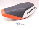 USED 2013-2022 Polaris Seat BLK/WHT/ORNG - 2688757